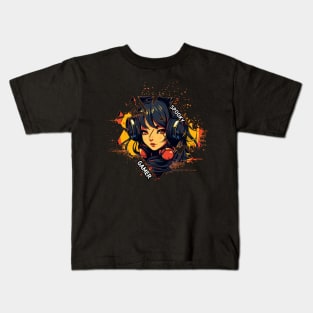 Anime Halloween Girl Kids T-Shirt